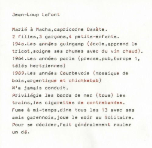 Jean-Loup lafont